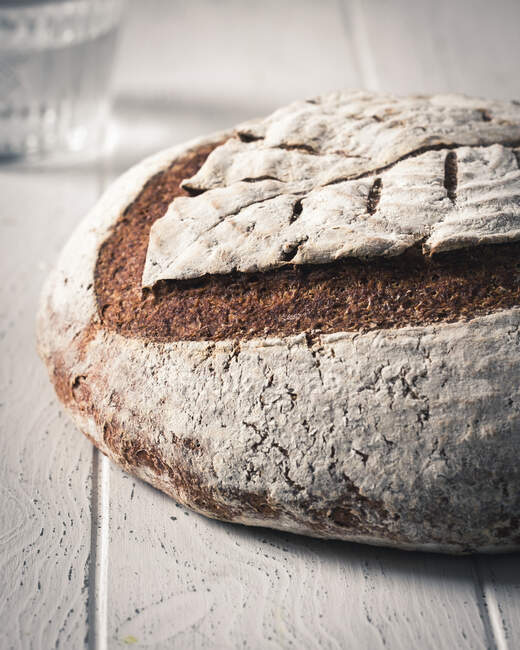 Bread on table close-up view — Fotografia de Stock