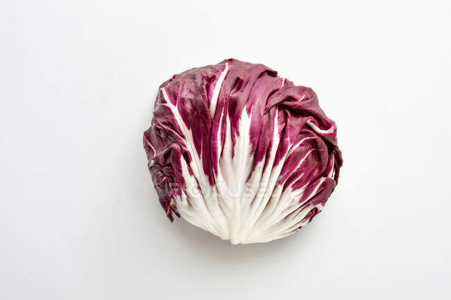 Fresh red cabbage on white background — Stock Photo