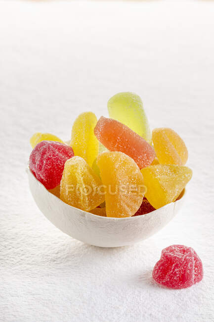 Gumdrops in a bowl — Stock Photo