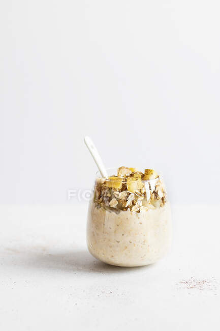 Porridge in a glass — Foto stock