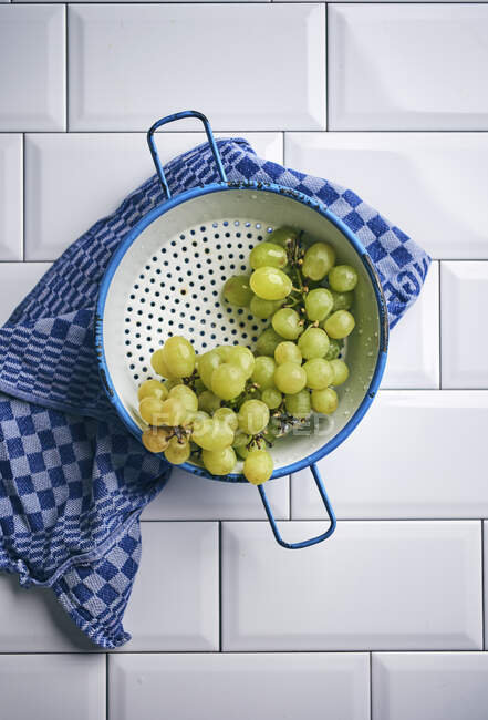 Raisins verts vue rapprochée — Photo de stock