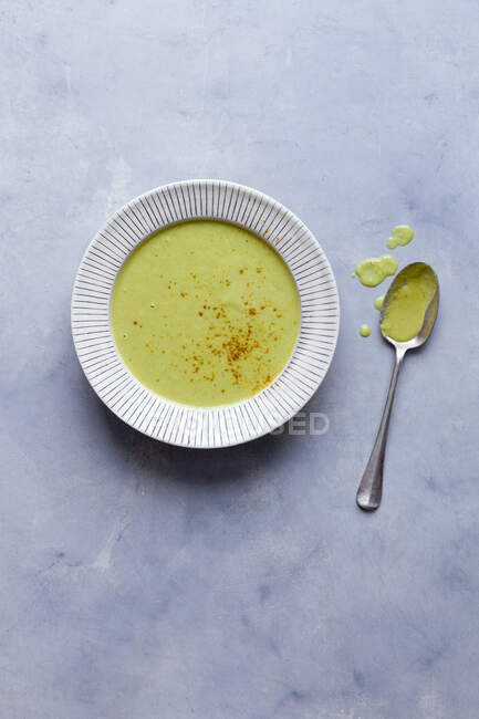 Crème de soupe de poireau — Photo de stock