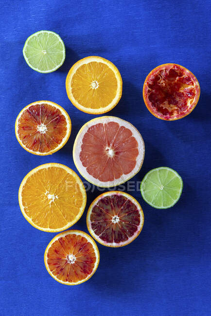 Metades de citrinos diferentes — Fotografia de Stock