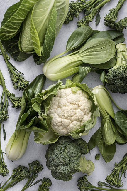 Légumes verts vue rapprochée — Photo de stock