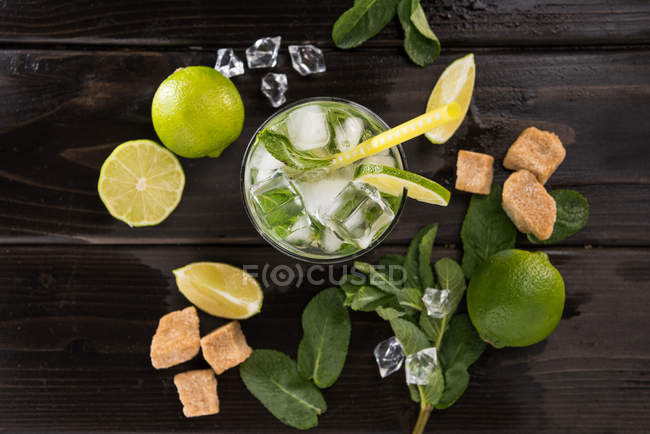 Ingredienti cocktail Mojito — Foto stock