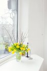 Tulip flowers in vase — Stock Photo