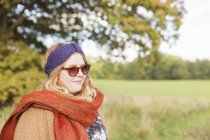 Young woman in warm clothing — Stock Photo