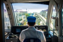 Monorail driver in Naha — Stock Photo