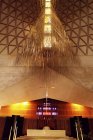 Ceiling at illuminated church — Stock Photo