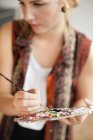 Young female painter — Stock Photo