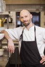 Chef at commercial kitchen — Stock Photo