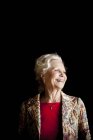 Donna anziana allegra — Foto stock