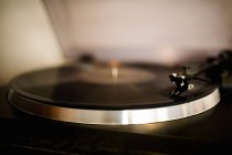 Close-up of vintage turntable — Stock Photo