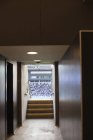 Stadium seen through doorway — Stock Photo