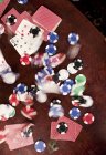 Movimiento borroso de fichas de póquer - foto de stock
