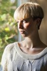 Woman with short hair — Stock Photo