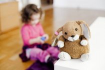 Stuffed toy on table — Stock Photo