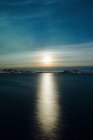 Північне світло над морем — стокове фото