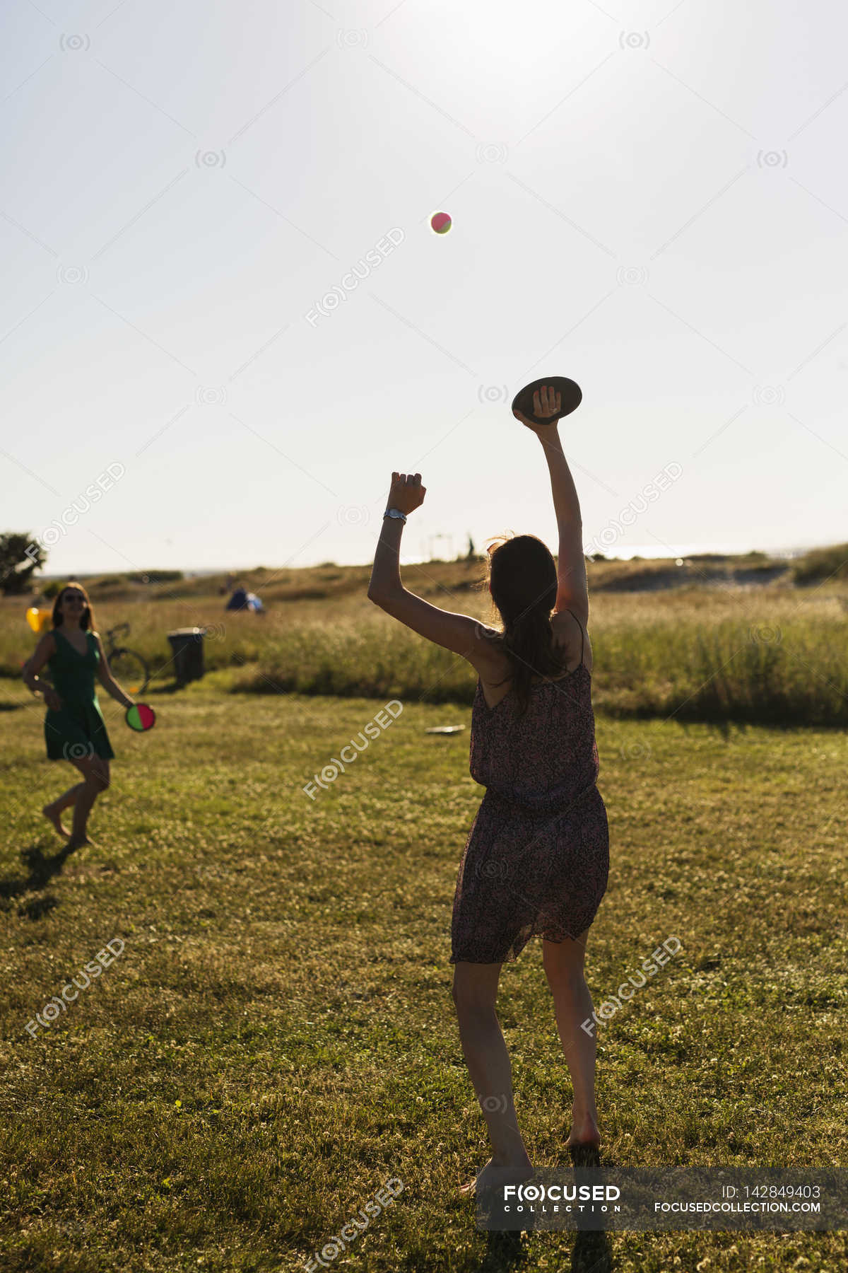 Women playing tennis — friendship, Weekend Activity - Stock Photo ...