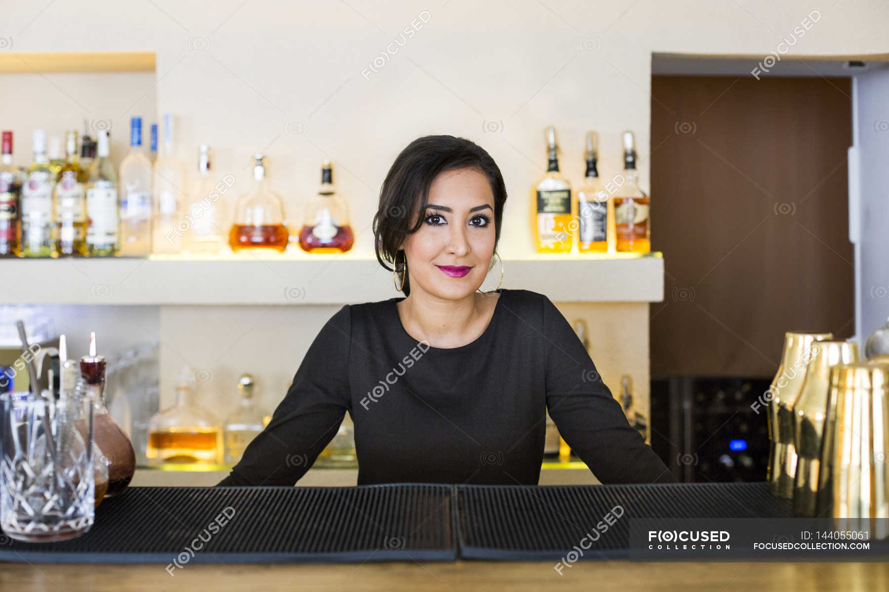 Happy bartender