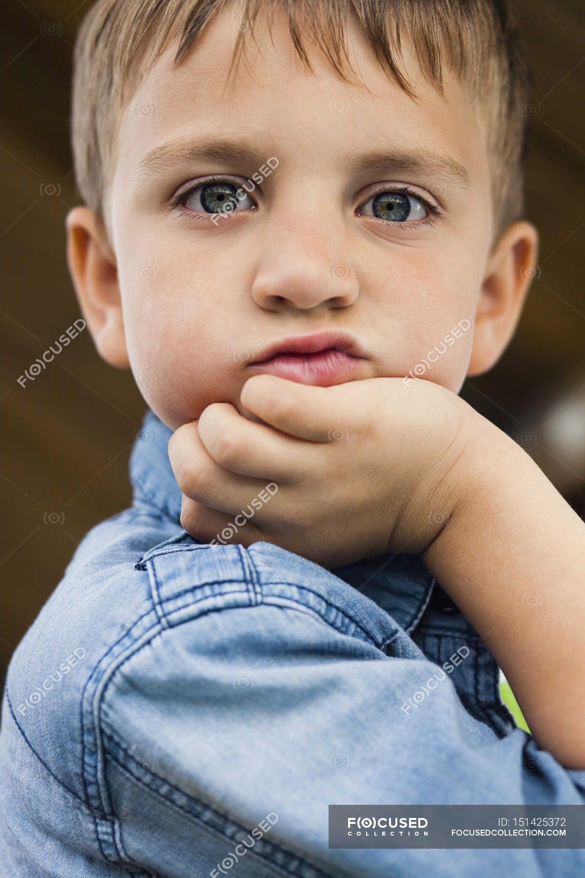 Boy making face — male, one person - Stock Photo | #151425372