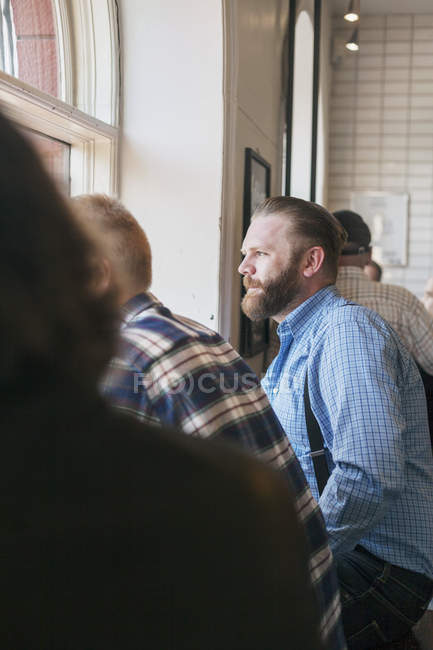 Man sitting in cafe — Stock Photo