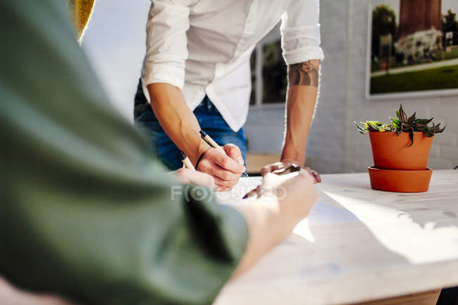 Business people preparing project — Stock Photo