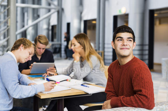 Thoughtful young male student — Stock Photo