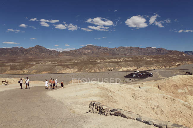Tourists at Death Valley National Park — Stock Photo
