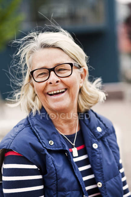 Cheerful senior woman — Stock Photo