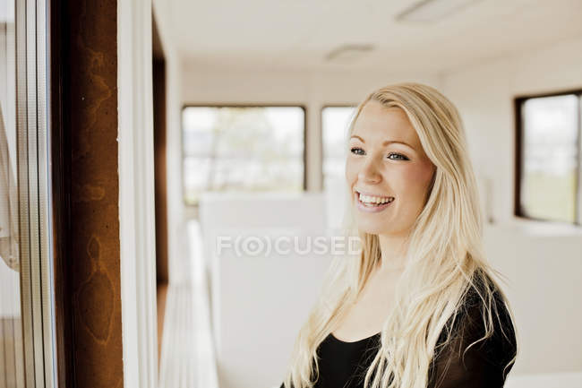 Woman in creative office — Stock Photo