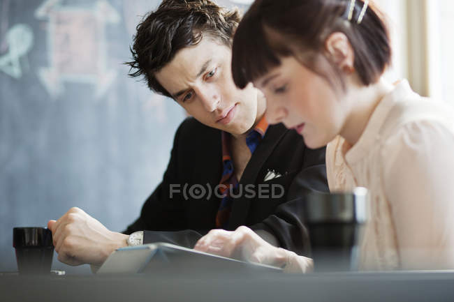 Business man and woman — Stock Photo