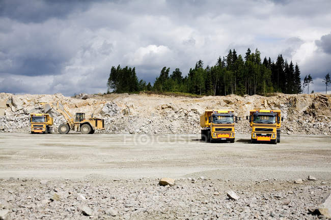 Machineries at construction site — Stock Photo
