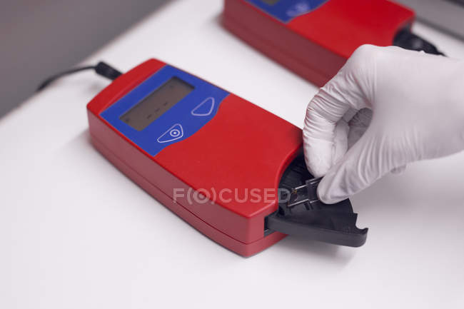 Оборудование для анализа крови — стоковое фото