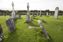 Old cemetery with many tombstones — Stock Photo