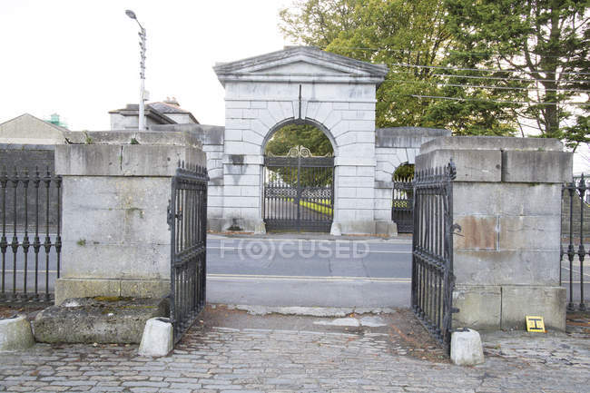 Puerta antigua en Irlanda - foto de stock
