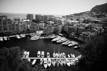Yates amarrados en Mónaco - foto de stock