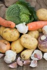 Морква картопля і капуста — стокове фото