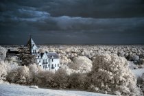 Splendido paesaggio unico infrarosso — Foto stock