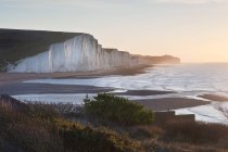 View from Seaford Head towards Seven Sisters — Stock Photo