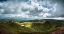 View from Pen y fan in Brecon Beacons — Stock Photo