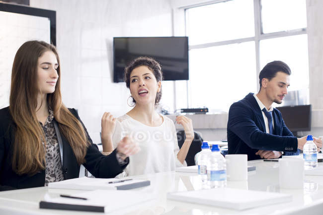 Business people having meeting in office — Stock Photo
