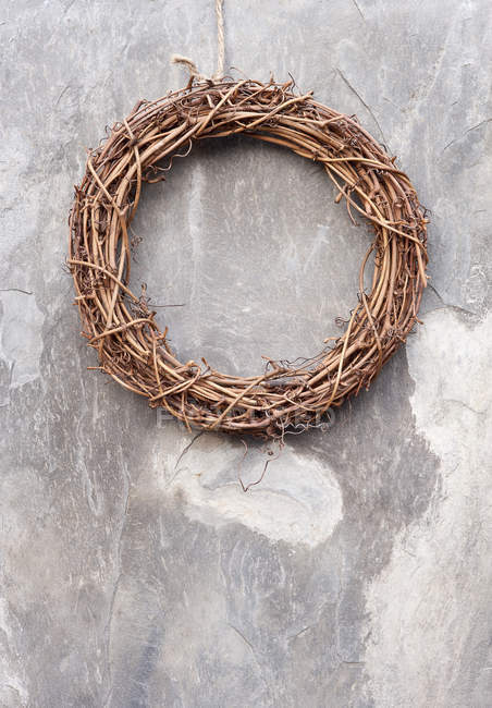 Christmas wreath ornament — Stock Photo