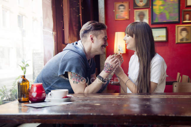 Couple enjoying being with each other — Stock Photo