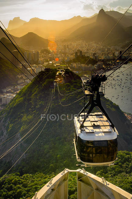 Overhead cable car — Stock Photo