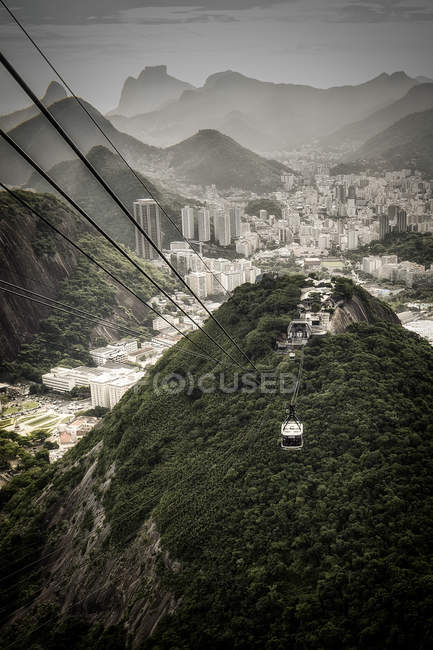 Overhead cable car — Stock Photo