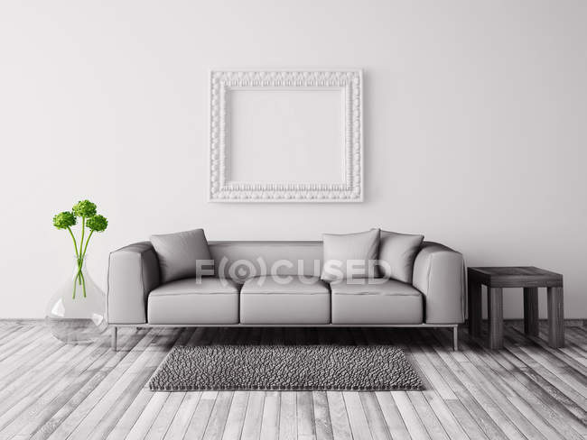 3d soggiorno interno — Foto stock