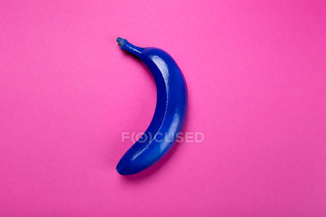 Banana de cor azul — Fotografia de Stock