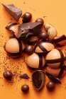 Шоколадные конфеты с желе — стоковое фото