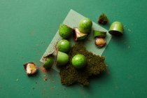 Шоколадні цукерки зелений — стокове фото